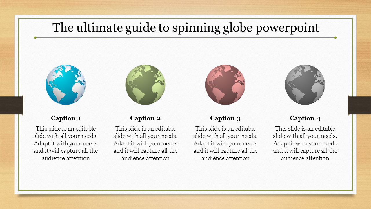 Free - Get the Best Spinning Globe PowerPoint - Frame model